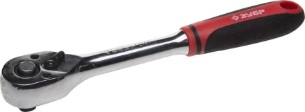 Трещотка для торцовых головок ЗУБР &quot;МАСТЕР&quot;, Сr-V сталь, 72 зубца, 1/4&quot; 27736-1/4 купить в Уфе