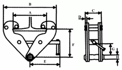 Захват балочный тип JT клипса LB г-п 10 тонн купить в Уфе