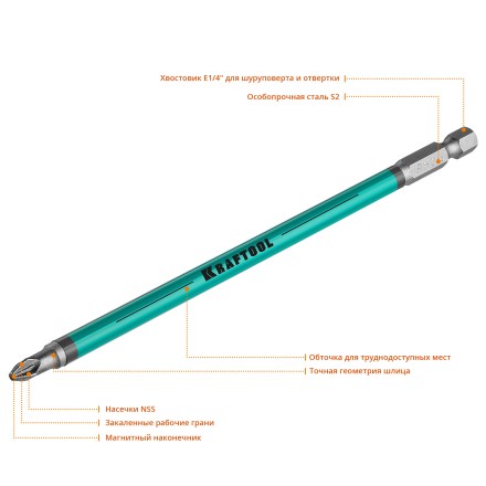 Биты KRAFTOOL OPTIMUM PZ 26124-2-150-5 купить в Уфе