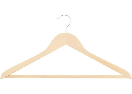 Вешалка деревянная для одежды с антискользящей рифленой перекладиной ТМ Elfe 92916 купить в Уфе