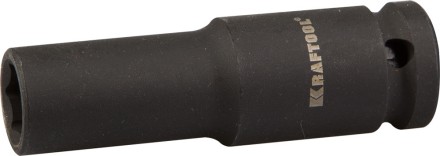 Торцовая головка KRAFTOOL &quot;INDUSTRIE QUALITAT&quot; ударная, удлиненная (1/2&quot;), FLANK, Cr-Mo, фосфатированная, 14 мм 27942-14_z01 купить в Уфе