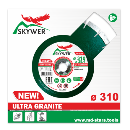 Диск алмазный 1A1RSS ULTRA GRANITE SKYWER 360*3,2*15*24T*25,4 mm купить в Уфе