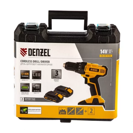 Дрель-шуруповерт аккумуляторная CDL-IB-14-02 Denzel 26112 купить в Уфе