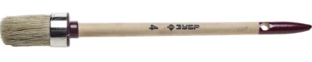 Кисть круглая ЗУБР &quot;УНИВЕРСАЛ - МАСТЕР&quot;, светлая щетина, деревянная ручка, №4, 25мм 01501-25 купить в Уфе