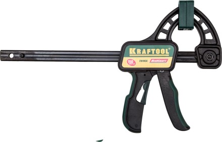 Струбцина &quot;EcoKraft&quot; ручная пистолетная, KRAFTOOL 32226-15, пластиковый корпус, 150/350мм, 150кгс 32226-15 купить в Уфе