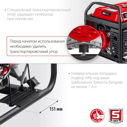 ЗУБР 2800 Вт, бензиновый генератор с электростартером (СБ-2800Е) купить в Уфе