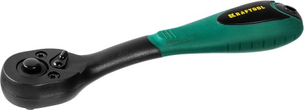 Трещотка для торцовых головок KRAFTOOL &quot;EXPERT&quot;, Сr-V сталь, 72 зубца, пластиковое покрытие, 1/4&quot; 27796-1/4_z02 купить в Уфе
