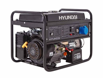 Бензогенератор газовый Hyundai HHY7000FGE + колеса hourmeter LPG kit купить в Уфе