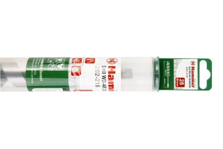 Сверло по дереву HAMMER Ф28х460мм (DR WD AR 28мм*460/370мм) купить в Уфе