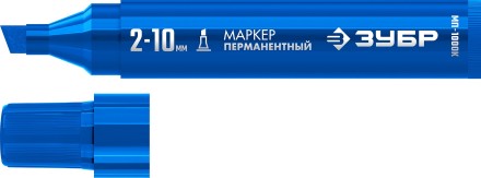 ЗУБР МП-1000К синий, 2-10 мм, клиновидный перманентный марке (06333-7) купить в Уфе