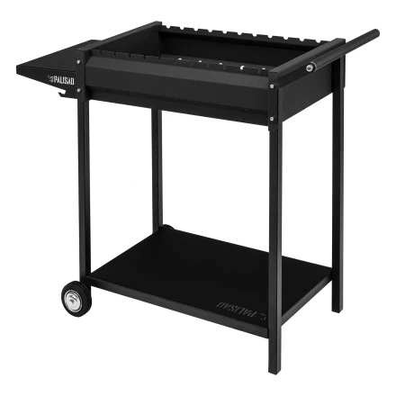 Мангал сварной на колесах, 662 х 390 х 152/805 мм, сталь 2 мм, кочерга в комплекте, Camping Palisad 69669 купить в Уфе