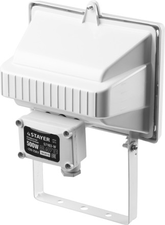 Прожектор STAYER &quot;MASTER&quot; MAXLight галогенный, с дугой крепления под установку, белый, 500Вт 57103-W купить в Уфе