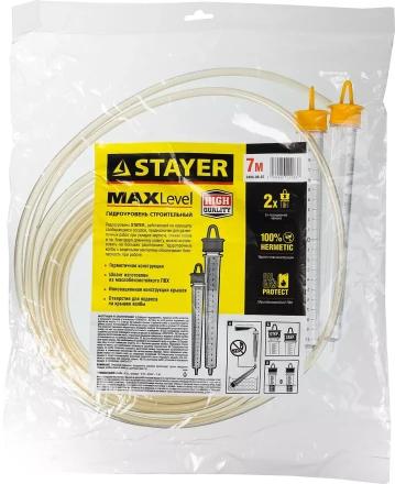 Гидроуровень STAYER &quot;MASTER&quot; с усиленной измерительной колбой большого размера, d 6мм, 7м 579434 купить в Уфе