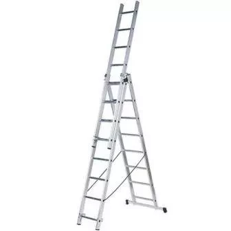 Лестница алюминиевая трёхсекционная ЛА 3х7 Вихрь купить в Уфе