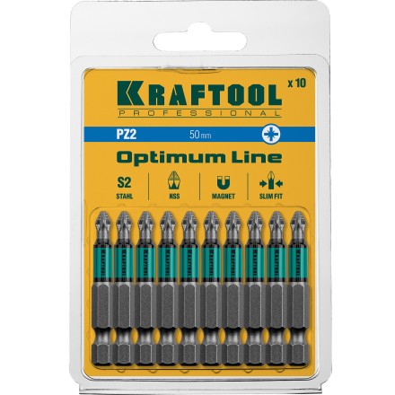 Биты KRAFTOOL OPTIMUM PZ 26124-2-50-10 купить в Уфе