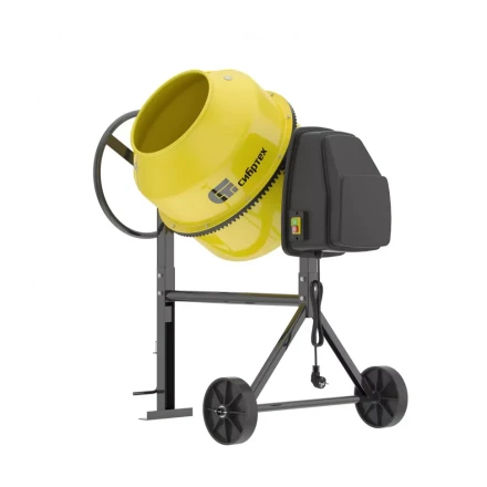 Бетоносмеситель БСЛ-120П 120 л 500 Вт полиамидный венец Сибртех 95471 купить в Уфе