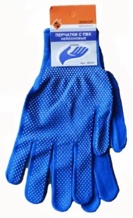 Перчатки нейлоновые с ПВХ Энкор 1/10 58747 купить в Уфе