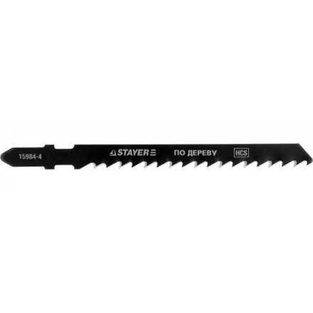 Полотна STAYER &quot;PROFI&quot;, T144D, для эл/лобзика, HCS, по дереву, ДВП, ДСП, EU-хвост., шаг 4мм, 75мм, 2шт 15984-4_z01 купить в Уфе