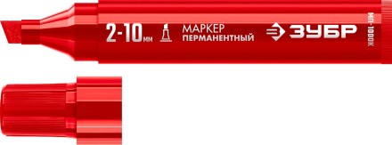 ЗУБР МП-1000К красный, 2-10 мм, клиновидный перманентный марке (06333-3) купить в Уфе