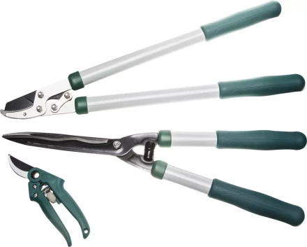 Набор RACO для ухода за деревьями и кустарниками: Сучкорез 540мм, кусторез 520мм, секатор 190мм 4212-59/103B купить в Уфе