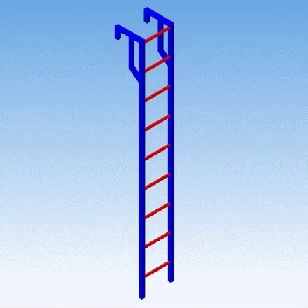 Лестница навесная алюминиевая для полувагонов УСЦ ЛНАп-2,0 купить в Уфе