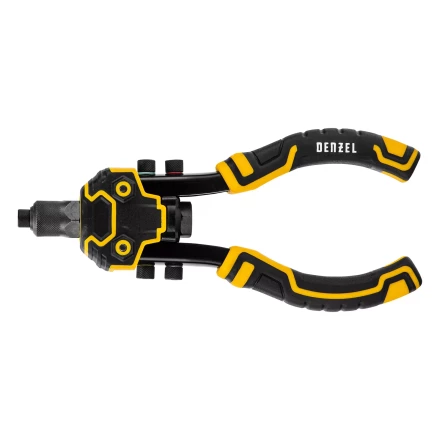 Заклепочник двуручный, заклепки 2,4-3,2-4,0-4,8-6,4 мм Denzel 40500 купить в Уфе