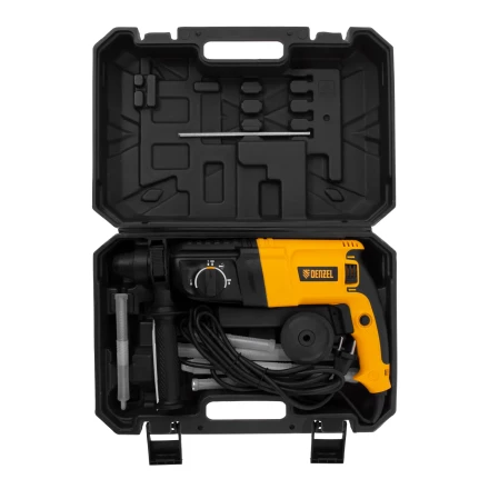 Перфоратор электрический RHH-800-26  SDS-plus 800 Вт 3 Дж  3 плюс 1 режим Denzel 26607 купить в Уфе