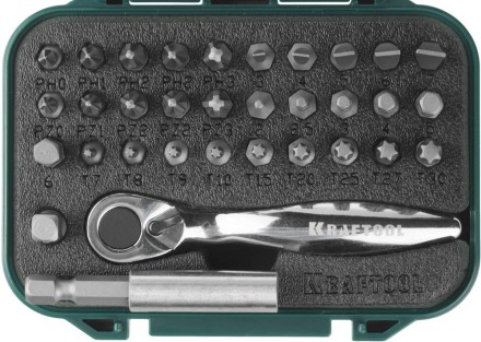PRO. Наборы в боксе: БИТЫ KRAFTOOL PRO-Drive 26157-H33 купить в Уфе