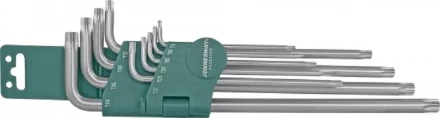 Набор ключей угловых Torx EXTRA LONG T9-Т50 10предметов Jonnesway H12S110S 48067 купить в Уфе