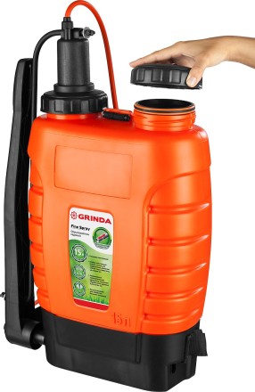 Опрыскиватель садовый GRINDA &quot;Fine Spray&quot;, ранцевый, телескопический удлинитель, 15л 425216 купить в Уфе