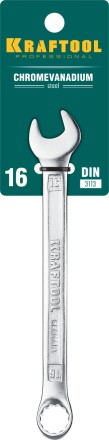 Ключи комбинированные KRAFTOOL, Cr-V, DIN 3113 27079-16 купить в Уфе