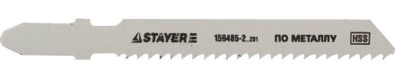 Полотна STAYER &quot;STANDARD&quot;, T118B, для эл/лобзика, HSS, по металлу (3-10мм), EU-хвост., шаг 2мм, 55мм, 2шт 159485-2_z01 купить в Уфе