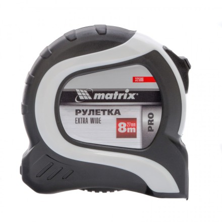 Рулетка Extra Wide 8 м x 27 мм двухкомпонентный корпус Pro Matrix 32586 купить в Уфе