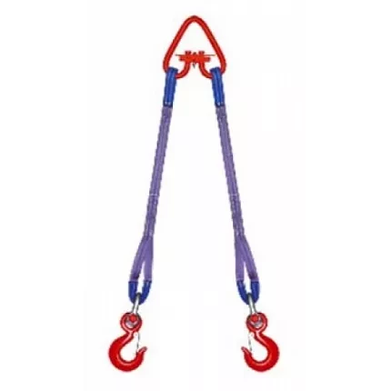 Строп текстильный двухветвевой 2СТ 10 т L=8 м SF6 200 мм Звено РТ-3 купить в Уфе