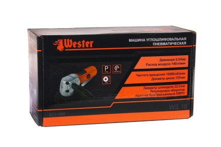 Машина углошлифовальная пневматическая WESTER WS-10 купить в Уфе