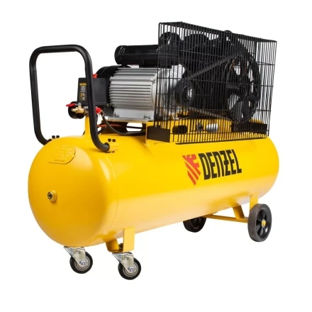 Компрессор воздушный рем. привод BCV2300/100, 2,3 кВт, 100 литров, 440 л/мин Denzel 58111 купить в Уфе