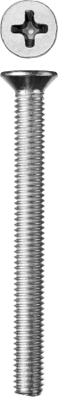 Винт ЗУБР "МАСТЕР" DIN 965, класс прочности 4.8, оцинкованный, M6x60мм, 5кг 303110-06-060 купить в Уфе