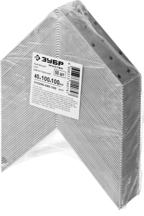 Крепежный угол ЗУБР &quot;МАСТЕР&quot; равносторонний, 40х100х100мм, 50 шт 310205-040-100 купить в Уфе