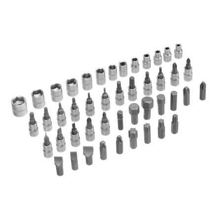 Набор инструментов Сибртех 13388, 1/2&quot;, 1/4&quot;, пластиковый кейс, 94 предмета купить в Уфе
