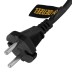Шнур сетевой Denzel Energy Series, ПВС, 3 м, 2 x 1,5 мм, с неразборной вилкой, черный, 3 м, 37673 купить в Уфе