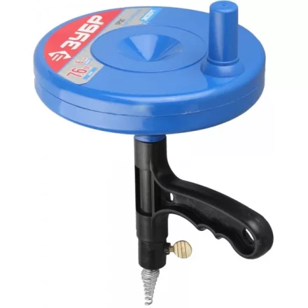 Трос ЗУБР &quot;ЭКСПЕРТ&quot; сантехнический в пластиковом корпусе длина 7,6 м, диаметр 6 мм 51907-08 купить в Уфе