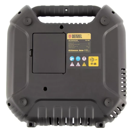 Компрессор воздушный DL1100 1.1 кВт, 180 л/мин, с набором аксессуаров Denzel 58005 купить в Уфе