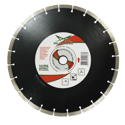 Диск алмазный 1A1RSS ASPHALT MD-STARS 400*3,5*10*28T*25,4 mm купить в Уфе