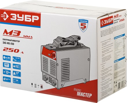 Сварочный инвертор ММА ЗАС-М3-250 серия МАСТЕР купить в Уфе