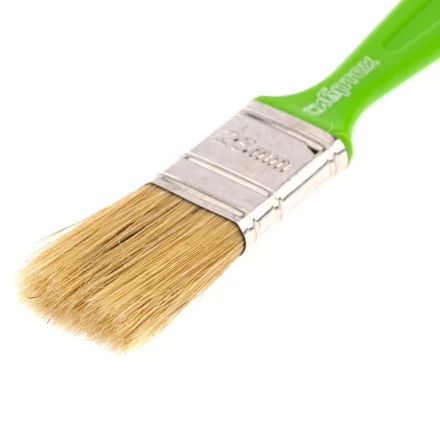 Кисть флейцевая &quot;Евро&quot;, 25 x 8, натуральная щетина, пластиковая ручка Сибртех 83300 купить в Уфе