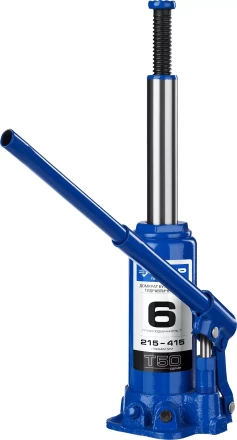 Домкрат гидравлический бутылочный T50, 6т, 215-415мм, ЗУБР Профессионал 43060-6 43060-6_z01 купить в Уфе