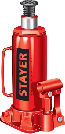 Домкрат STAYER &quot;PROFI&quot; гидравлический бутылочный, 12т, 210-400мм 43160-12 купить в Уфе
