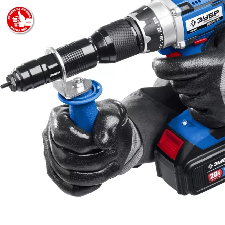 ЗУБР НР-М8, М3 - М8, насадка-заклепочник на шуруповерт, Профессионал (31221) купить в Уфе