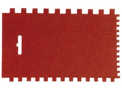 Шпатель пластмассовый малярный 170х115 мм зубчатый MATRIX 86006 купить в Уфе