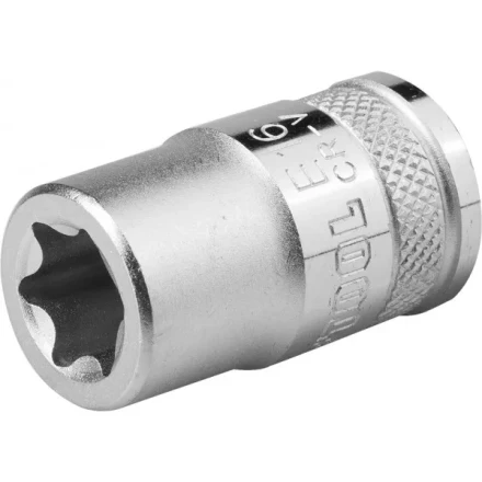 Торцовая головка KRAFTOOL "INDUSTRIE QUALITAT", Cr-V, внешний TORX, хромосатинированная, 1/2", Е 18 27810-18_z01 купить в Уфе